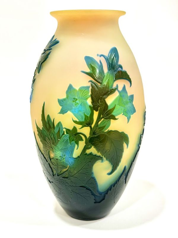 Emile Gall Vase Aux Gentianes Antiquit S Art Nouveau