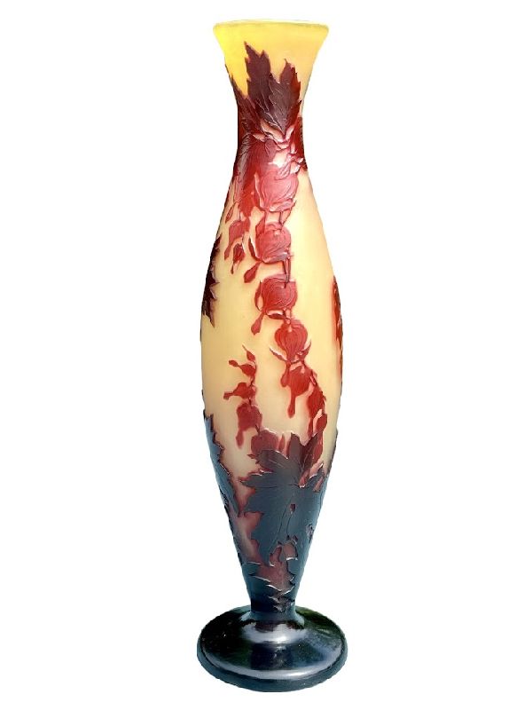 Emile Gall Grand Vase C Ur De Marie Antiquit S Art Nouveau