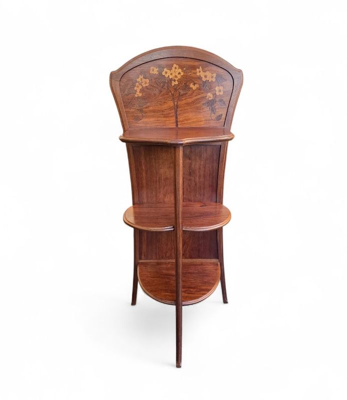 Camille Gauthier Sellette Marquetée “Décor Floral”