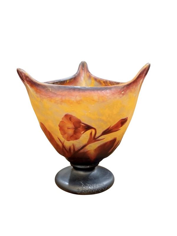 Daum Nancy Vase “Fleurs de Tabac”