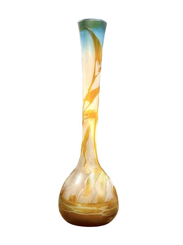 Emile Gallé Monumental Vase 'Libellule" – Image 3