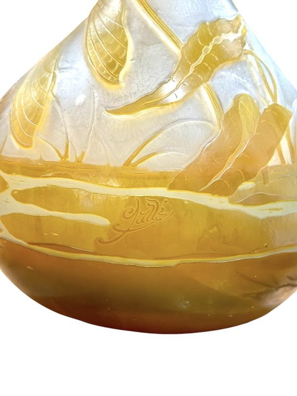 Emile Gallé Monumental Vase 'Libellule" – Image 5