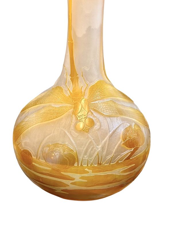 Emile Gallé Monumental Vase 'Libellule" – Image 6