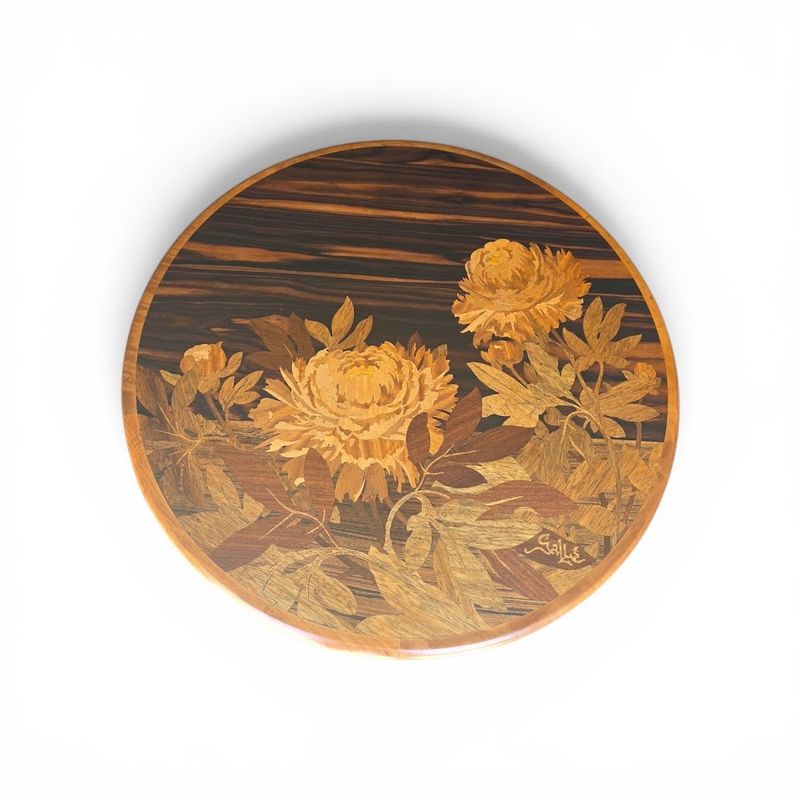 Emile Gallé Table Basse “Pivoines” – Image 3