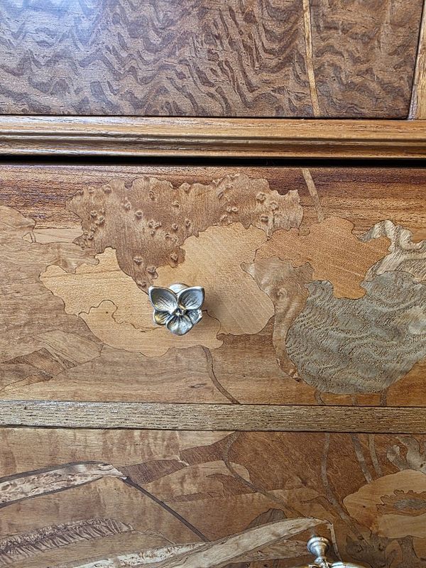 Emile Gallé Rare Commode 'L'orge" – Image 17