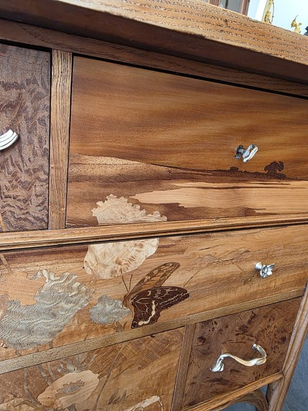 Emile Gallé Rare Commode 'L'orge" – Image 20