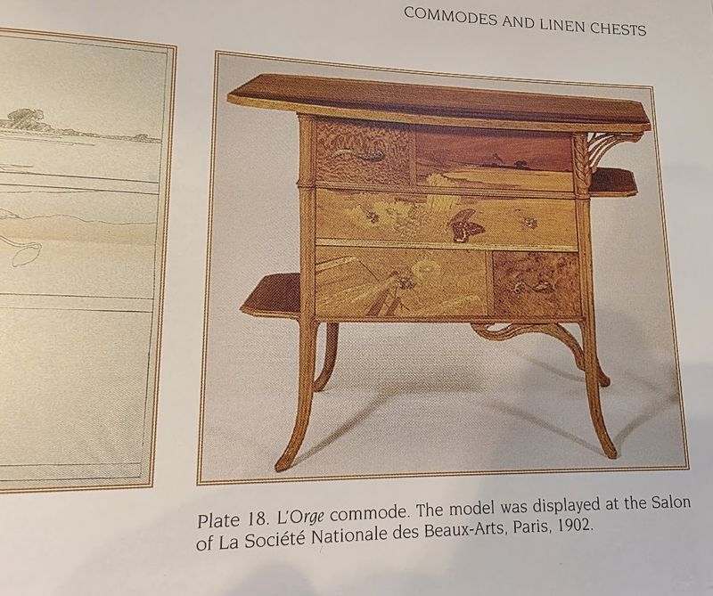 Emile Gallé Rare Commode 'L'orge" – Image 23