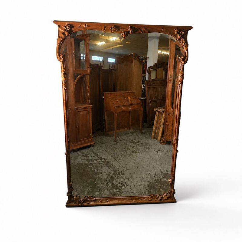 Louis Majorelle Important Miroir “Chèvrefeuille”