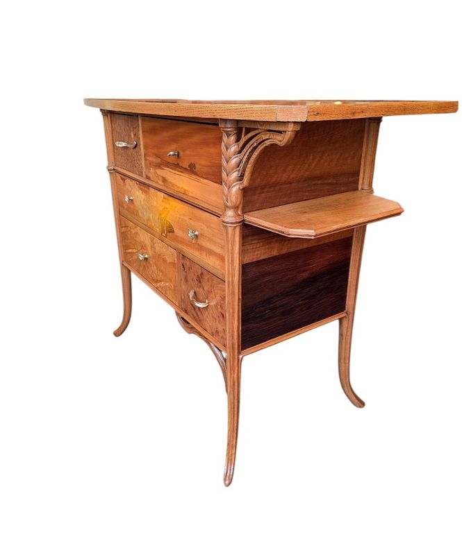 Emile Gallé Rare Commode 'L'orge" – Image 5