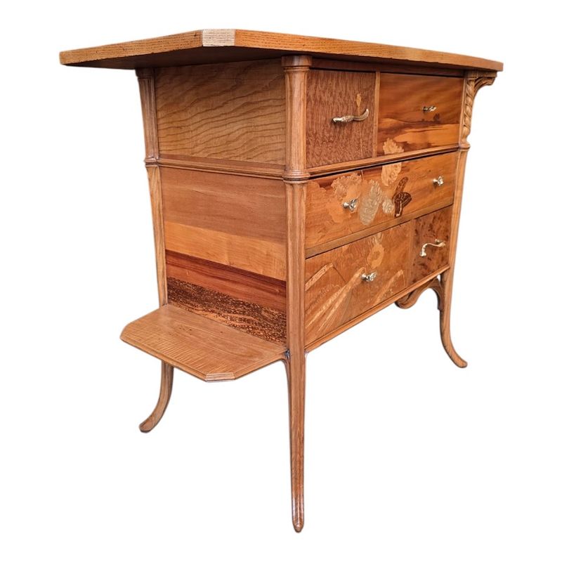 Emile Gallé Rare Commode 'L'orge" – Image 9