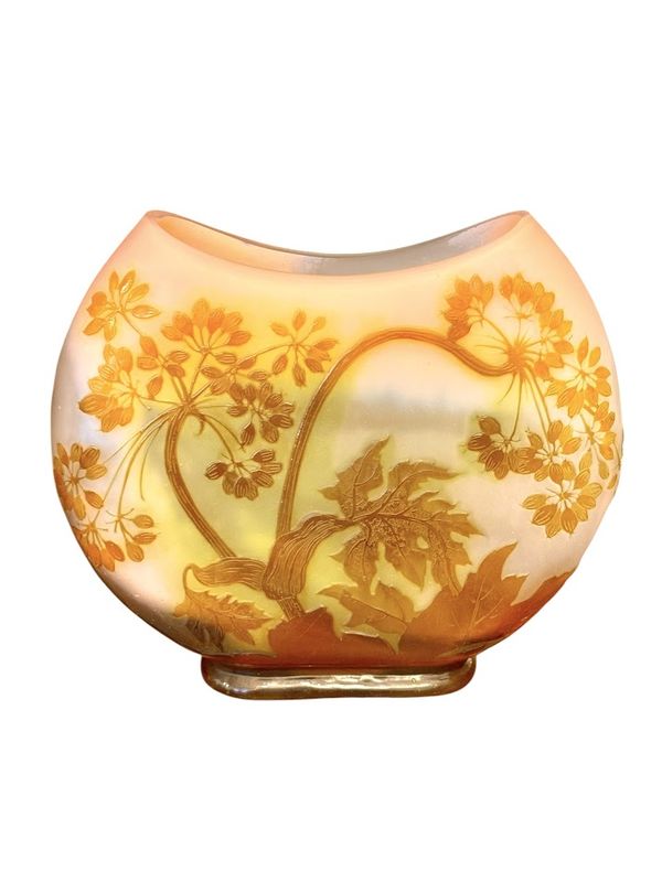 Emile Gallé Vase Art Nouveau "Aux Ombelles"
