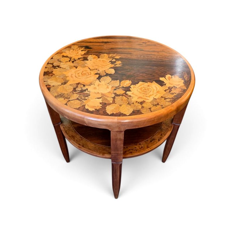 Emile Gallé Table Basse “Pivoines”