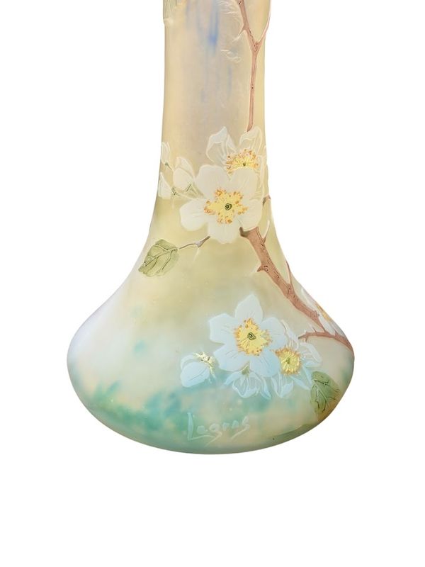 Legras Paire de Vase "Fleurs de Pommier" – Image 6